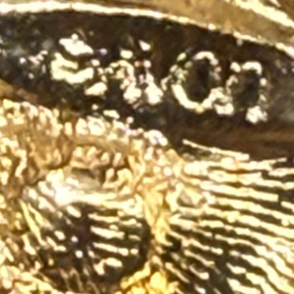 Vintage Lot of Two Turtle Brooch Pins Silver Tone Faux Tortoise Shell Gold Tone - Picture 6 of 8